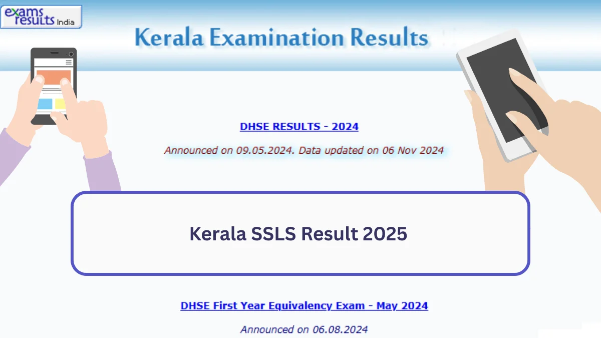 Kerala SSLS Result 2025