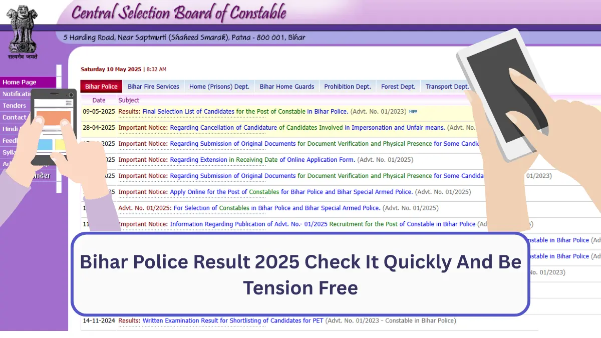 Bihar Police Result 2025